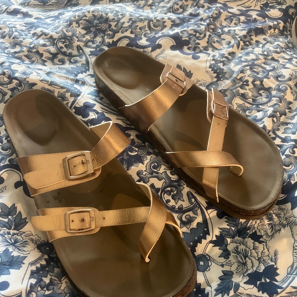 Madden Girl Gold Sandals